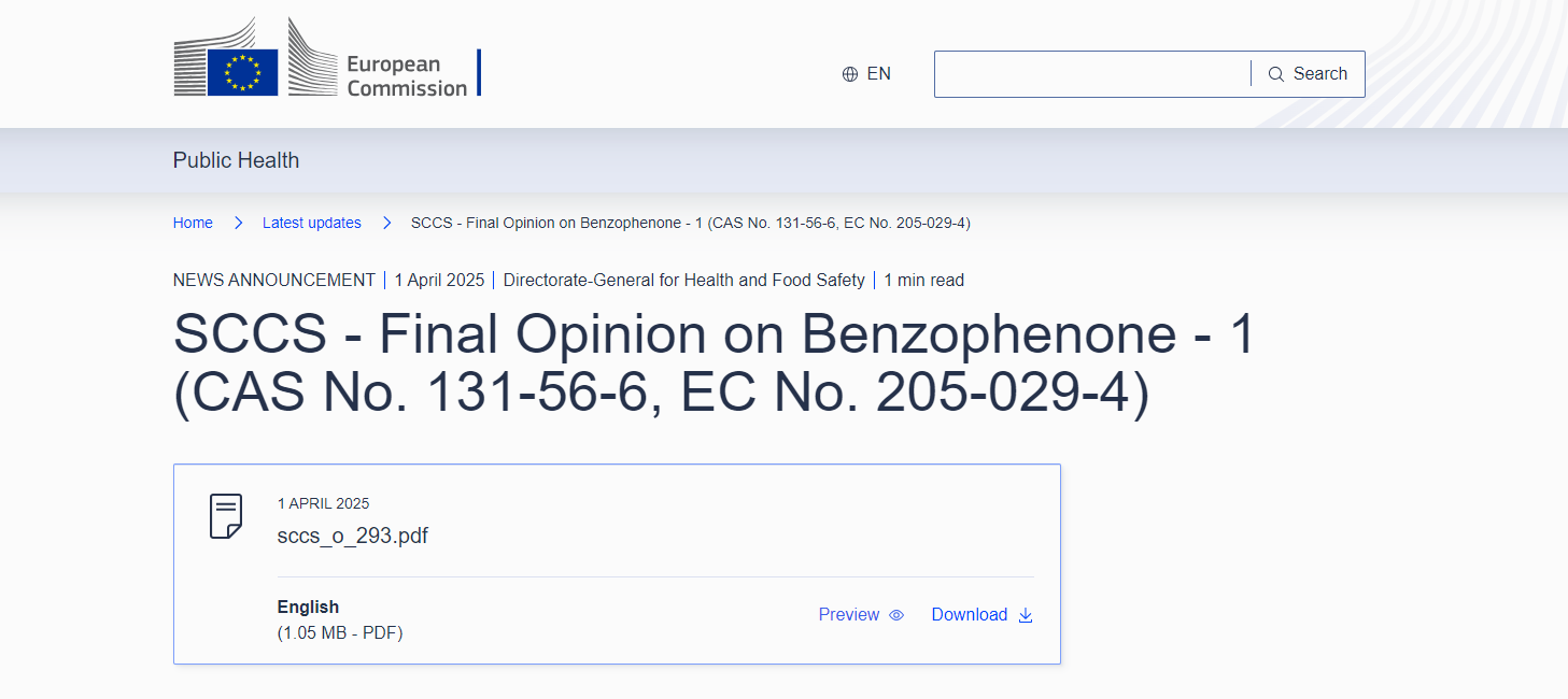 二苯酮-1-Final Opinion