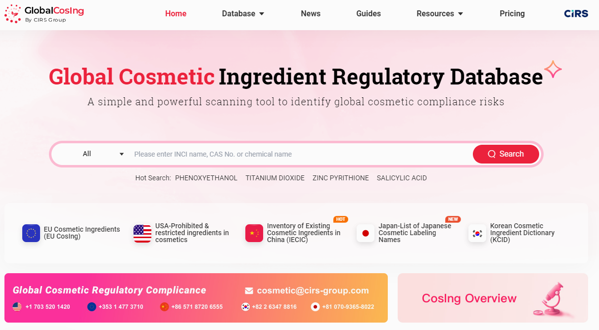 China,Cosmetic,Ingredient,Filing,New,Registration